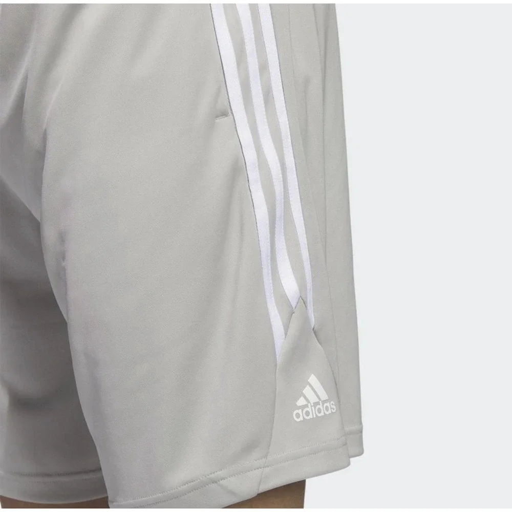 Adidas Men's Legends 3 Stripe Basketball Shorts Athletic Metal Grey‎ 2XL 9